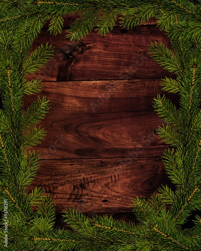 Rustikaler Weihnachtshintergrund