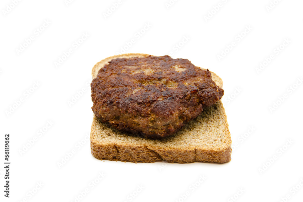 Frikadelle auf Frischem Toast Frikadelle auf Frischem Toast