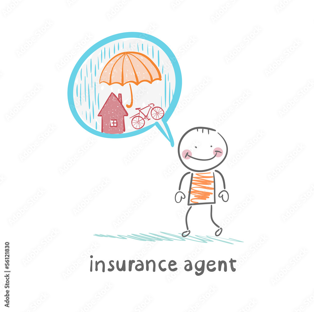 insurance agent is thinking about insurance insurance agent is thinking about insurance