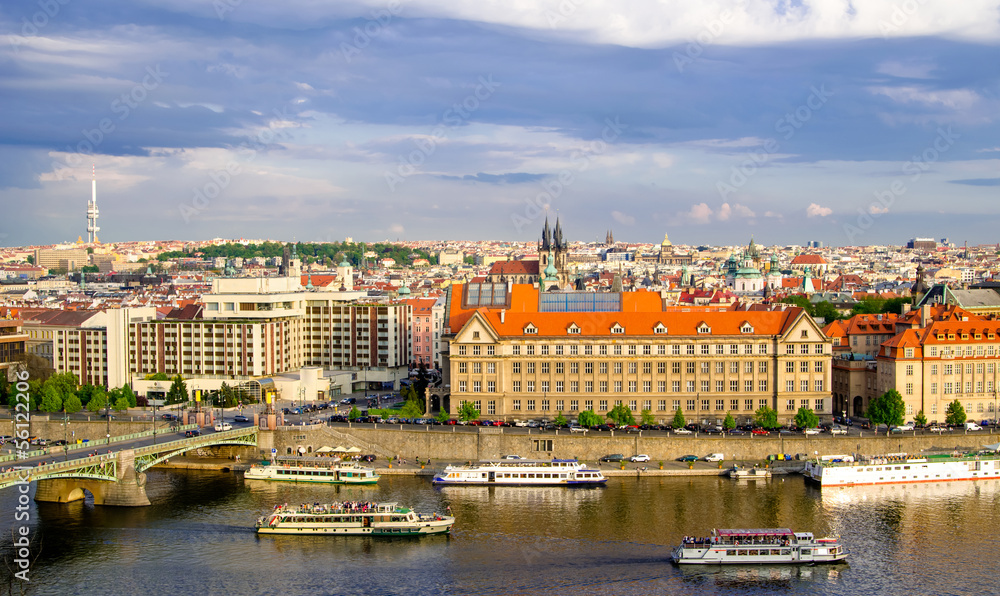 Obraz premium Prague Cityscape