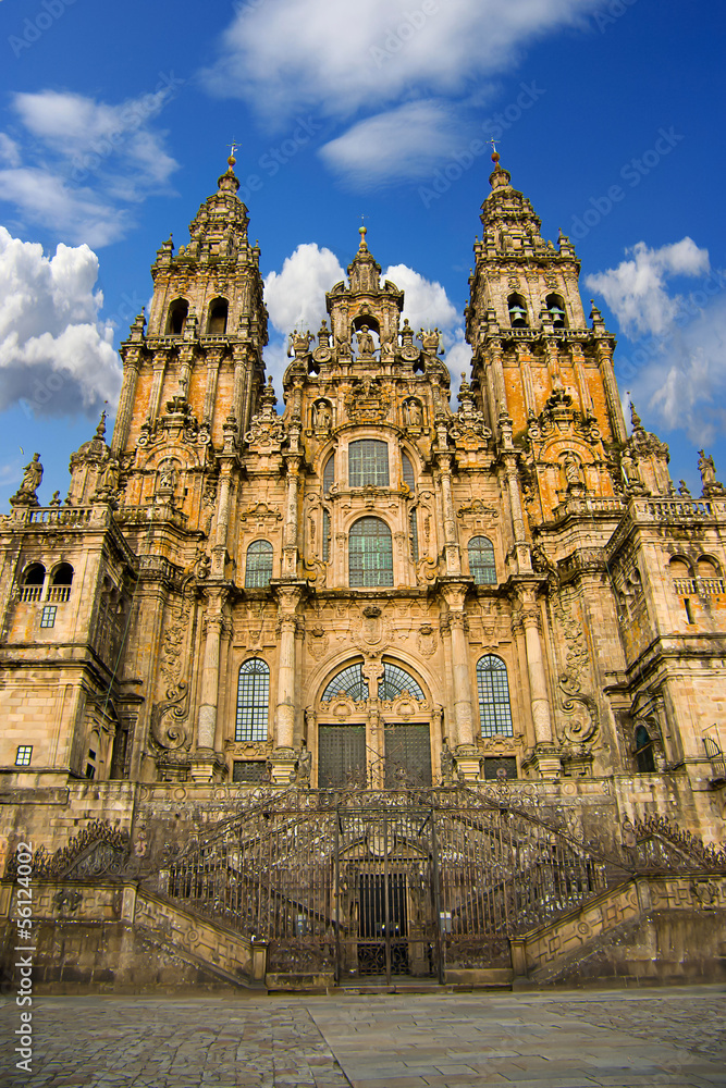 Fototapeta premium cathedral in Santiago Compostela, Spain