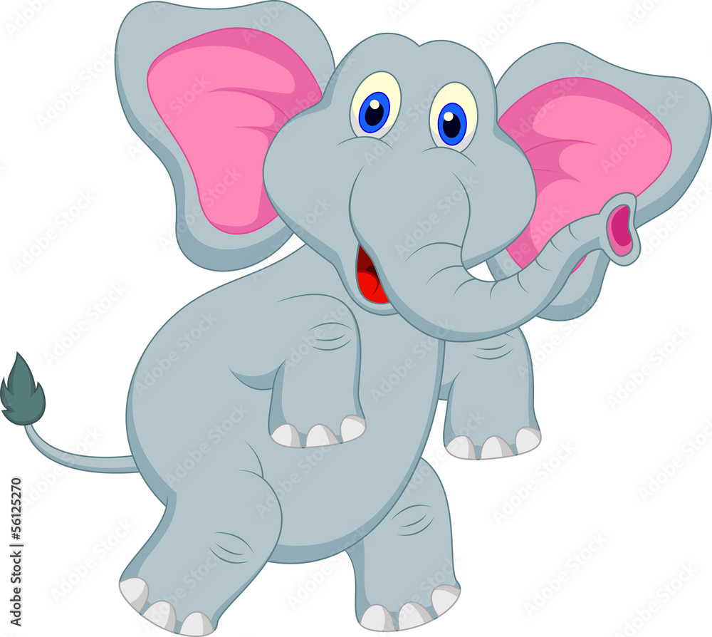 funny elephant cartoon