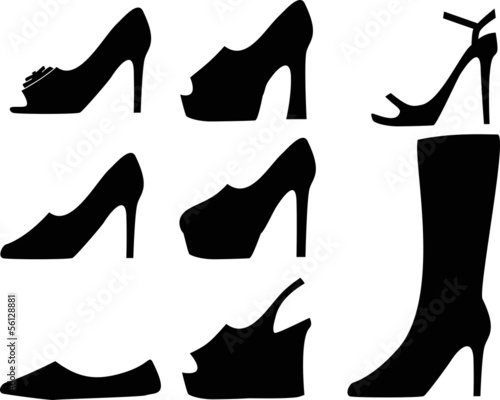 woman shoe silhouette