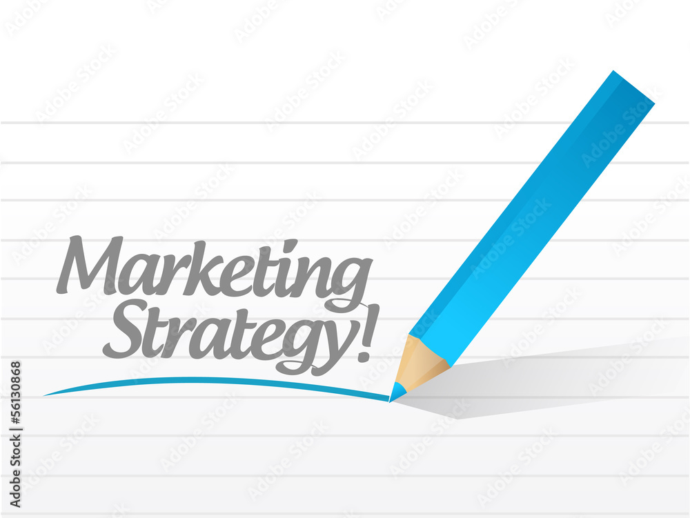 Marketing Strategy written on a white paper Marketing Strategy written on a white paper