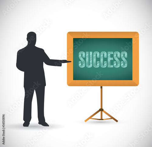 success presentation concept illustration design