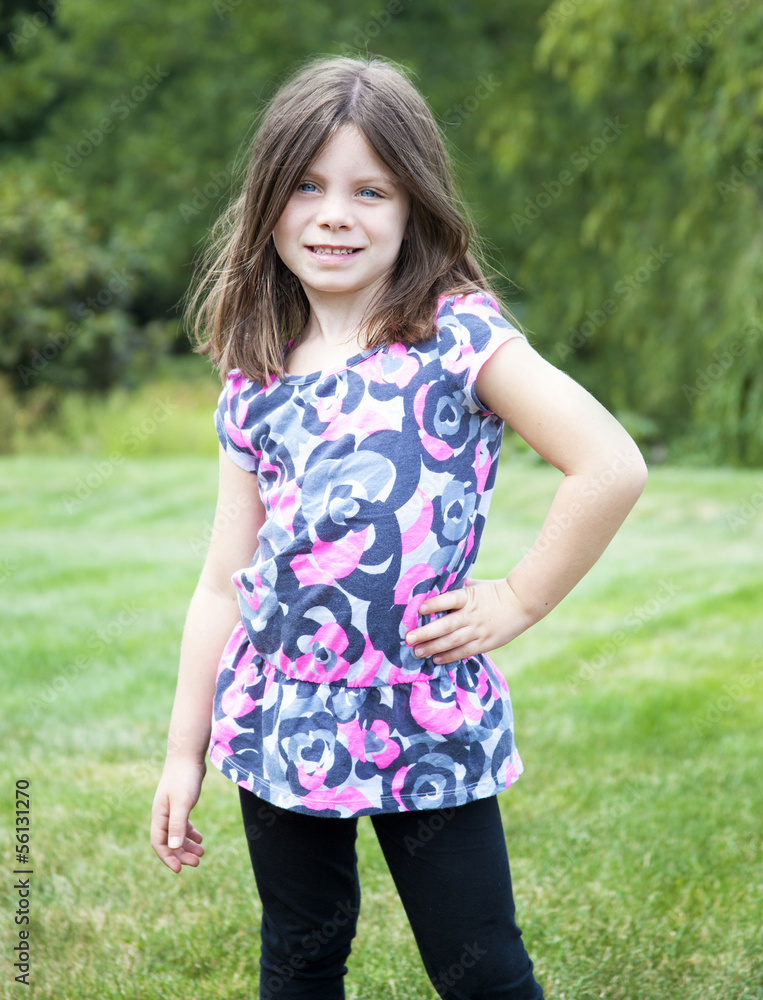 Pretty young girl portrait smiling outdoors Pretty young girl portrait smiling outdoors