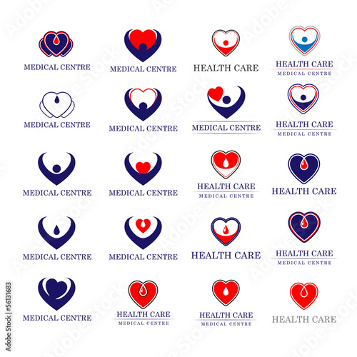 Medical Icons Set - Isolated On White Background
