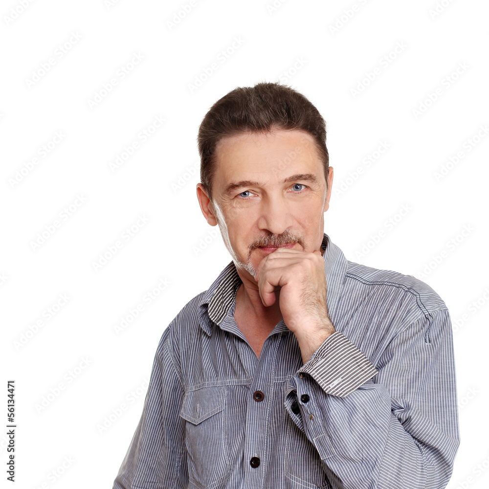 Good-natured man lost in thought Good-natured man lost in thought