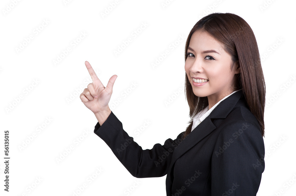 business woman Attractive direct wag suit isolated business woman Attractive direct wag suit isolated