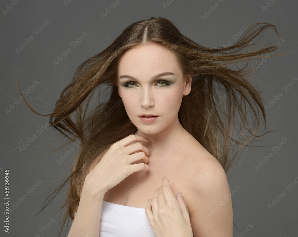 Beautiful Woman with Healthy Long Hair Beautiful Woman with Healthy Long Hair