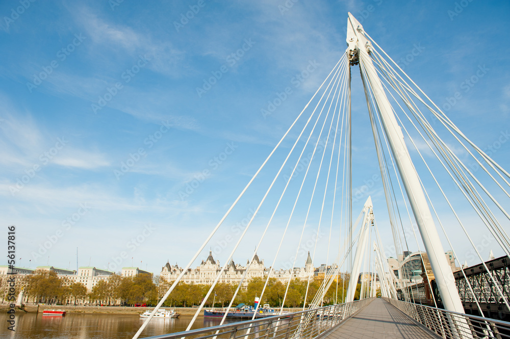Obraz premium Hungerford Bridge, London, England