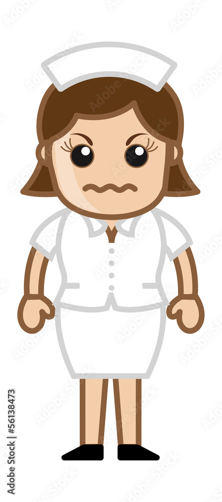 Physician Nurse - Medical Cartoon Vector Character
