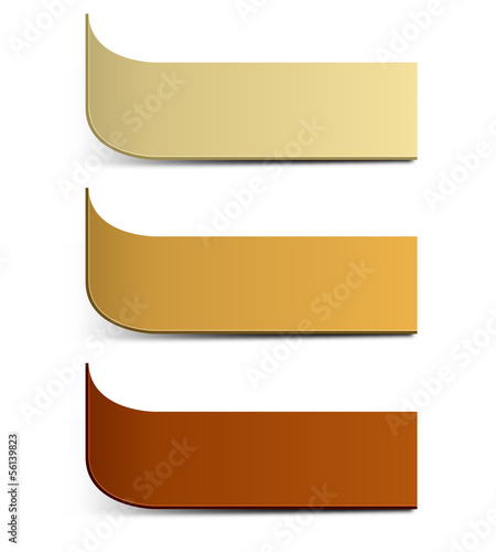 Colorful paper labels, stickers isolated on white background 5