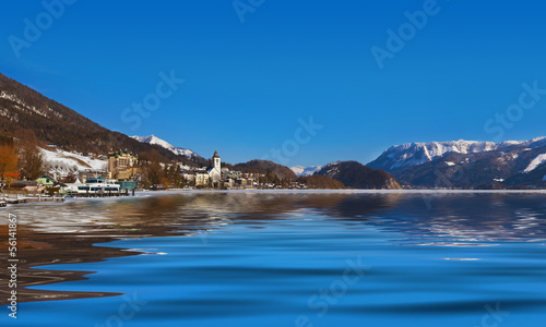 Village St Wolfgang on the lake Wolfgangsee - Austria © Nikolai Sorokin