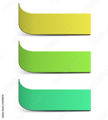 Colorful paper labels, stickers isolated on white background 7