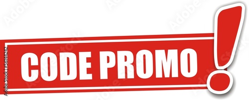 étiquette code promo