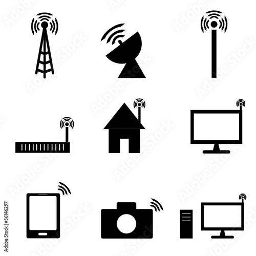 Wireless technology icon
