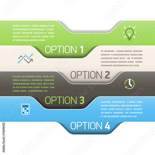 Infographics option design template
