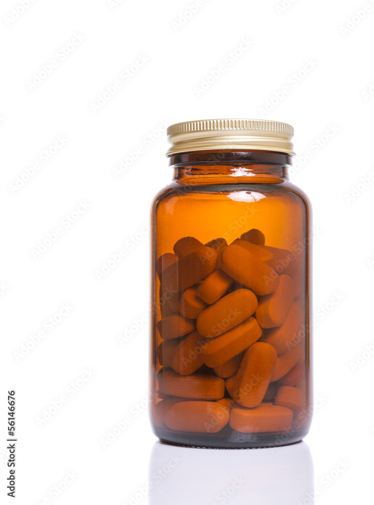Bottle with pills Bottle with pills