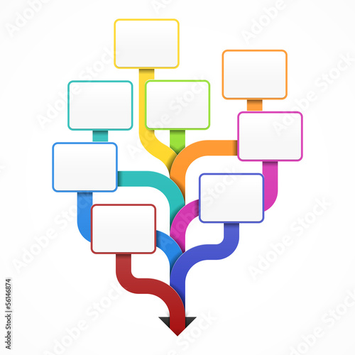 Blank business tree design template
