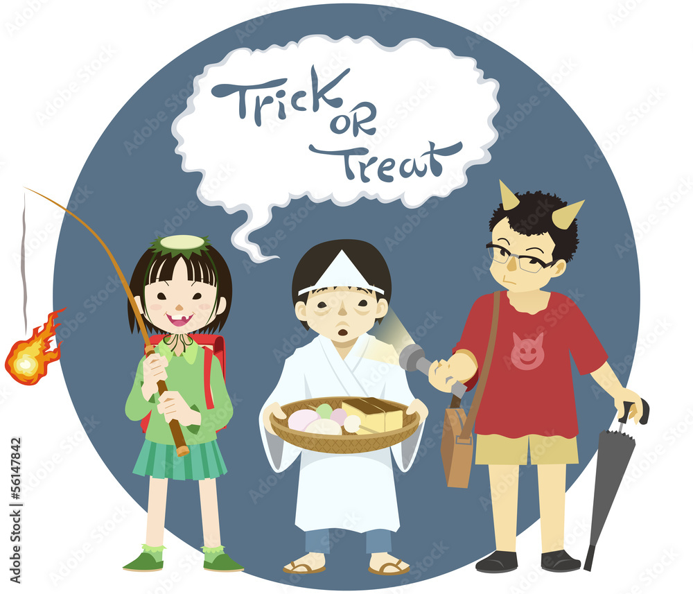 和風ハロウィン Stock ベクター Adobe Stock