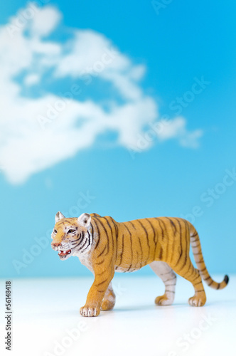 虎のミニチュアモデル