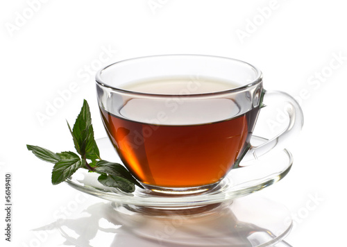 tea with mint