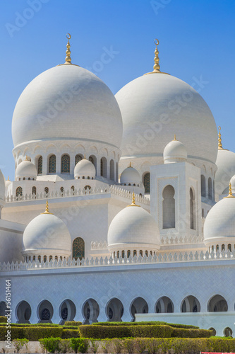 Obraz na plátně Sheikh Zayed Mosque in Middle East United Arab Emirates with ref
