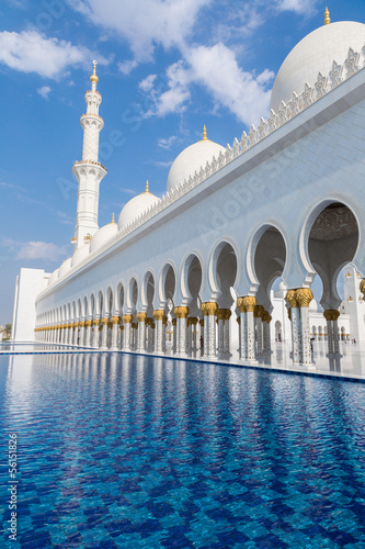 Fotografie Sheikh Zayed Mosque in Middle East United Arab Emirates with ref