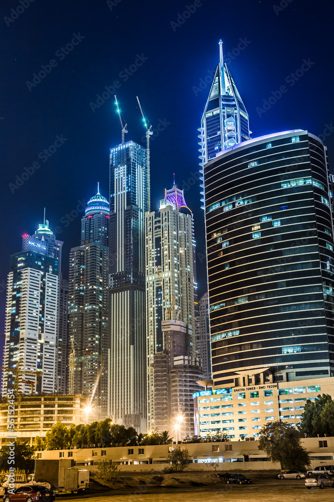 Fototapeta premium Dubai Marina cityscape, UAE
