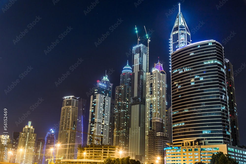 Fototapeta premium Dubai Marina cityscape, UAE