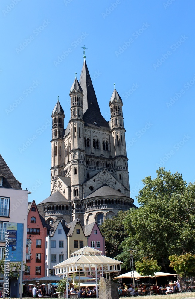 Fototapeta premium Great St. Martin Church, Cologne, Germany
