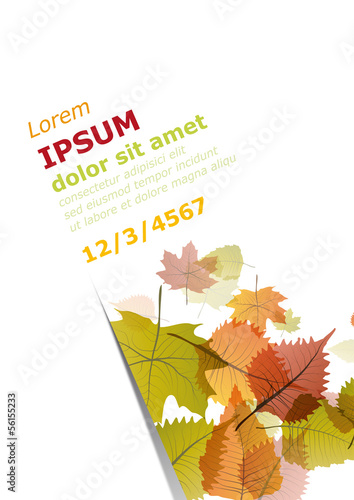 Vector autumnal background