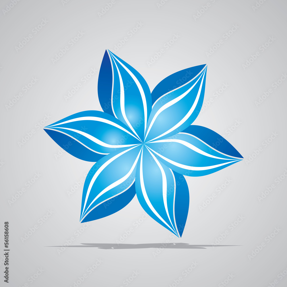 blue flower abstract design blue flower abstract design