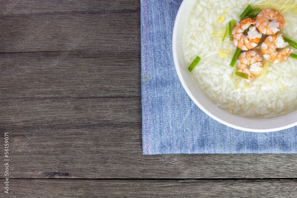 Rice soup with shrimp Rice soup with shrimp