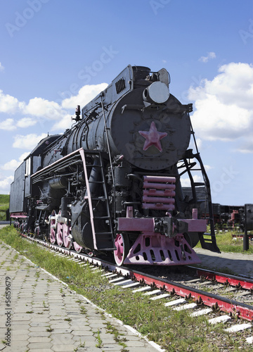 Cargo Soviet locomotive 50-ies