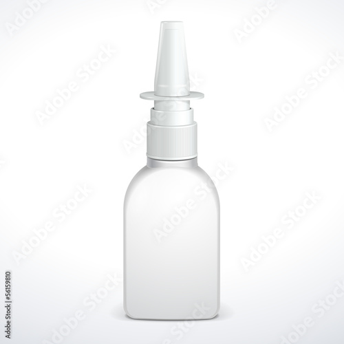 Spray Medical Nasal Antiseptic Drugs Plastic Bottle White