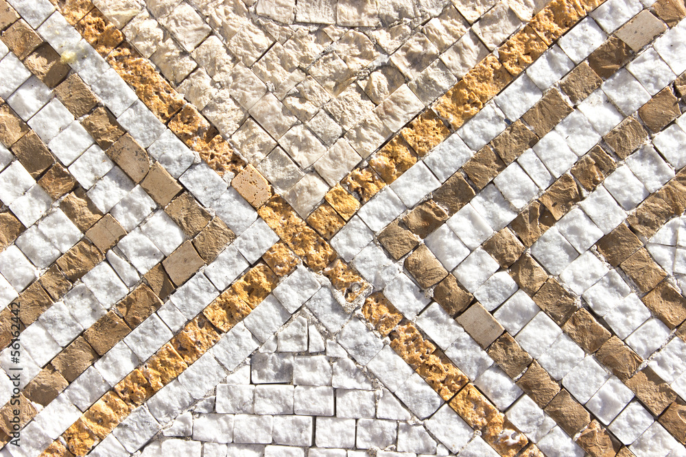 Fototapeta premium Marble stone mosaic texture as background