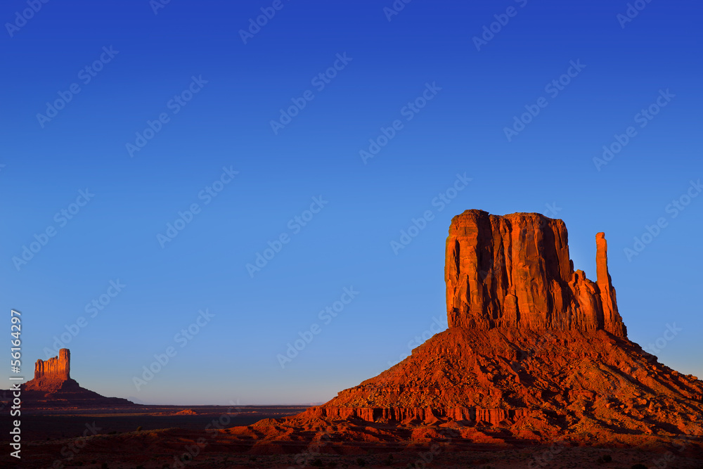 Monument Valley West Mitten Butte Utah Monument Valley West Mitten Butte Utah