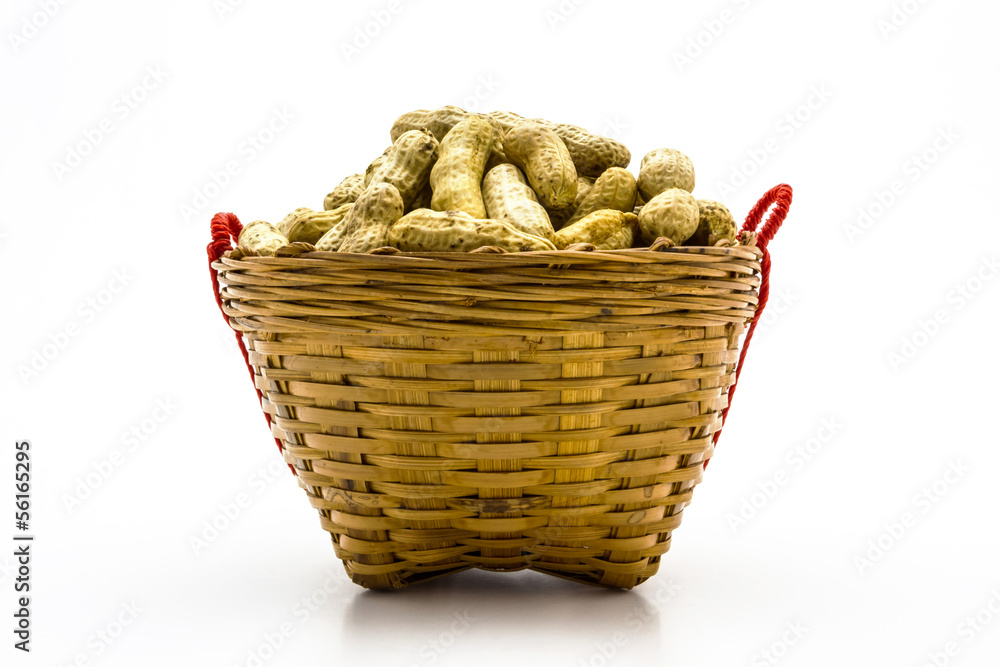 Boiled peanuts in the Basket Boiled peanuts in the Basket