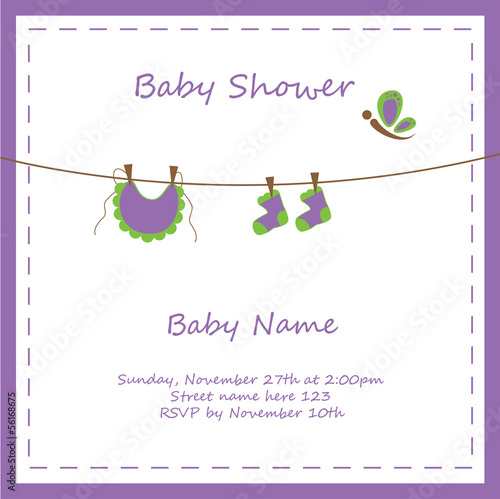 Baby Girl Invitation