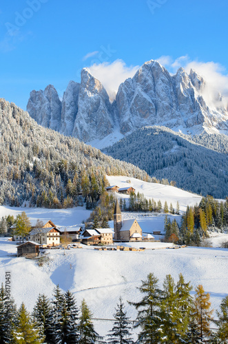 Santa Maddalena in winter
