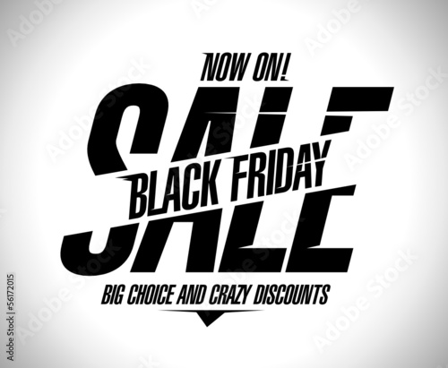 Black friday sale design template. 