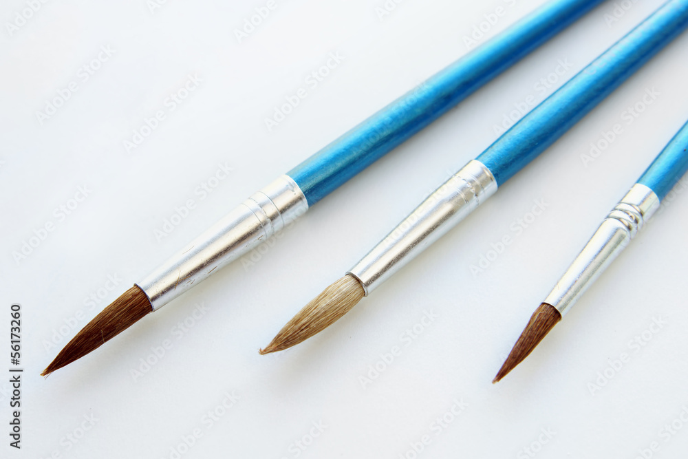 Set of three paintbrushes Set of three paintbrushes