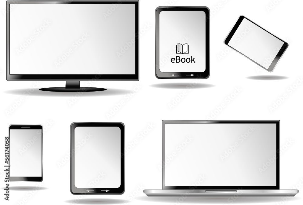 Tv Laptop Ebook Reader Smartphone Set Tv Laptop Ebook Reader Smartphone Set