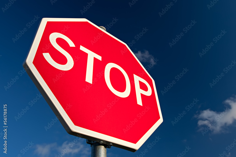 Stop Sign Close Up
