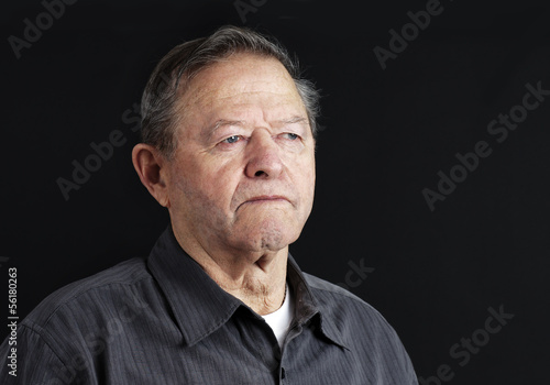 Sad senior man