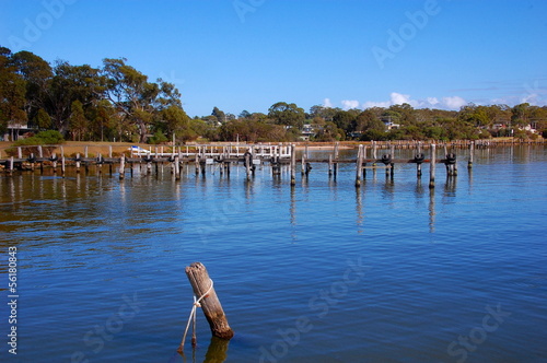 Fishing pier, Eagle Point, small town in Victoria, Australia photo
