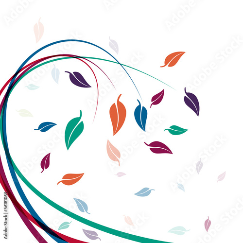 Vector autumnal background