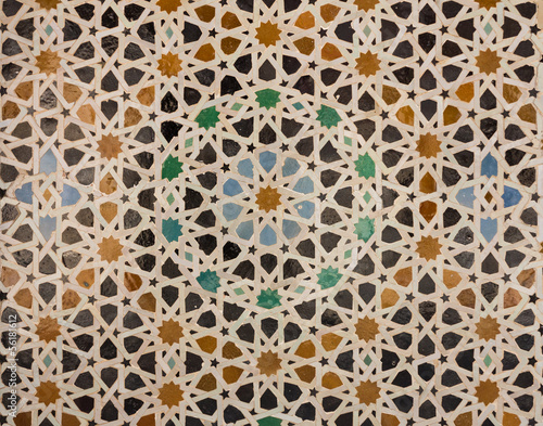 Pattern of arabic tiling or mosaic